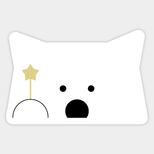 Peek-a-Boo Bear with Gold Star Sticker